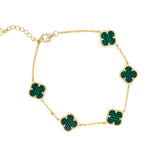 Small Green Clover Bracelet