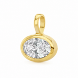 Oval bezel pendant